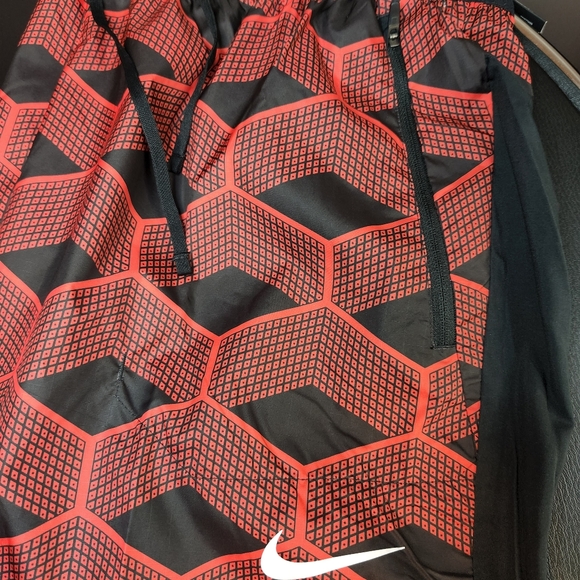 Nike Windbreaker Pants New Mens sz XL Red/Black Running - Picture 8 of 10